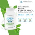thumbnail image 2 of Liposomal NAD+ Resveratrol Supplement – 1500mg NAD+ & 300mg 98% Trans-Resveratrol – 60-Day Supply – Advanced NAD+ Complex for Cellular Energy & Healthy Aging Support, 2 of 9