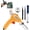 Yellow, variant on Multi-Function Iron Welder, Soldering Gun Automatic Hand-held Solder Iron Kit, Electric Welding Gun for One-hand Welding Repair & DIY, with Desoldering Pump, Tweezers, Soldering Wires (Yellow)