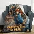 thumbnail image 5 of Paddington Bear Bag (3) Luxury Flannel Blanket - Super Soft Anti-Static Plush Warm Blanket for Sofa Bed - Extra Large Cozy Blanket for Men and Women, Home Decor Gift., 5 of 9