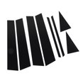 thumbnail image 3 of 8PCS Exterior Window Pillar Cover Gloss Black B Pillar Sticker Window Molding Door Trim for Car, 3 of 5