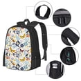 thumbnail image 4 of Daiia Flowers Butterfly Backpack for Men and Women -Durable Backpack Large Capacity, Water-Resistant Bag with Adjustable Straps and Laptop Compartment, 4 of 9