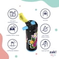 thumbnail image 6 of Zak Designs 20oz Fortnite Stainless Steel Liberty Water Bottle with Push Button Lid, Lock, and Carry Handle, 6 of 7