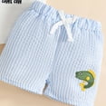 thumbnail image 7 of Trikvn Baby Boys Casual Summer Shorts Set Fishing Embroidery Top and Striped Seersucker Drawstring Elastic Waist Shorts Outfit for Beach Vacation Lounge Wear, 7 of 7