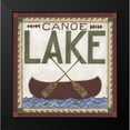 thumbnail image 2 of Shamp, Cindy 12x12 Black Modern Framed Museum Art Print Titled - Canoe Lake, 2 of 5