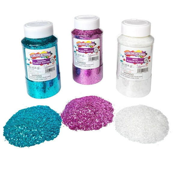 Colorations Spring Colors of Glitter - 3 Colors, Each 1lb