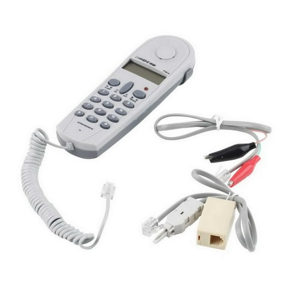 Telephone Phone Butt Test Tester Lineman Tool Network Cable Set Network Cable Tester with Connectors and Joiner C019