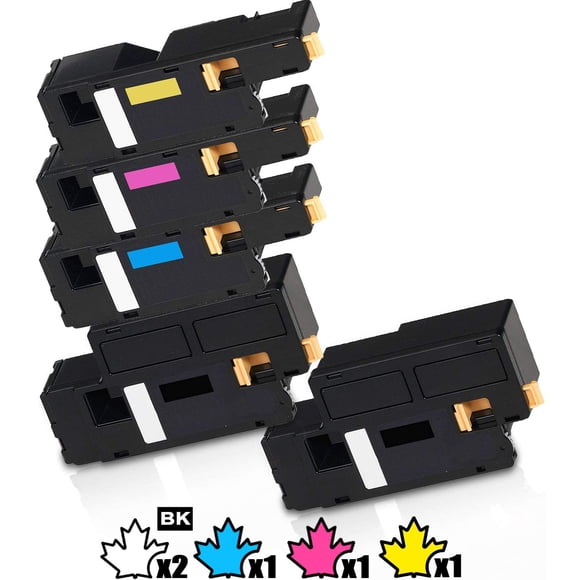 5 Inkfirst® Toner Cartridges 6010 Compatible Remanufactured for Xerox 6010 Phaser 6000 6010 WorkCentre 6015
