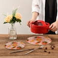 thumbnail image 7 of Strawberries Oranges Daisy Flowers Trivet Mats Pot Holders Cotton Woven Non-Slip Heat Resistant for Hot Pots Pans Pats for Cooking Baking Set of 2, 7 of 7