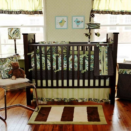 My Baby Sam Paisley Splash Crib Set, 3pc