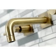 thumbnail image 4 of Kingston Brass KS6123DL Concord Double-Handle Wall Mount Bathroom Faucet, Antique Brass, 4 of 8