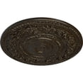thumbnail image 3 of 33 7/8"OD x 2 3/8"P Rose Ceiling Medallion (Fits Canopies up to 13 1/2"), Hand-Painted Stone Hearth Crackle, 3 of 5