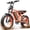 48v-orange, variant on 20" Fat Tire Electric Bike for Adults, 1000W Peak 31MPH Adults Ebike, 48V 16Ah Battery Electric Mountain Bicycle,All-Terrain E-Bicycle with LED Display UL2849