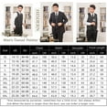 thumbnail image 7 of HISDERN Mens Vest Ties Sets Formal Waistcoat Paisley Black Necktie Pocket Square 3PC Suit Vests L, 7 of 7