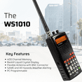 thumbnail image 4 of Whistler WS1010 400-Channel Handheld Radio Scanner for Weather, Police, Fire, Marine, Air & Ham, Accessories Included, Black, 4 of 10