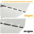 thumbnail image 7 of Yaheetech 10 ft Patio Hanging Cantilever Umbrella with 32 LED Lights & Adjustable Tilt, Cream, 7 of 7