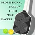 thumbnail image 4 of T700 Carbon Fiber Professional Pickleball Paddle Featuring Lightweight Cold-Pressed Carbon Frosted Surface and Foam Core, Set with 1 Paddle 2 Balls 1 Bag., 4 of 9