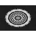thumbnail image 1 of Ahgly Company Machine Washable Indoor Rectangle Transitional Night Black Area Rugs, 4' x 6', 1 of 7