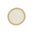 thumbnail image 3 of Unique Loom Braided Jute Collection Area Rug - Goa (3' 3" Round White/Natural), 3 of 7