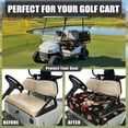 thumbnail image 4 of Yuyamidu Reindeer Golf Cart Seat Covers 2 Passenger, Christmas Golf Cart Seat Towel Blanket with Storage Pockets, Breathable Club Car Accessories Protect Your Golf Cart Seat, 4 of 7