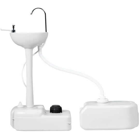RTYJGD Portable Sink - 4.5 Gal Fresh Water Tank, 6.5 Gal Sewage Tank, with Foot Pump & Soap Dispenser, Ideal for Camping Outdoor​