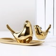 thumbnail image 3 of MesaSe Ceramic Golden Bird Home Decoration Crafts Golden Bird Sculpture, 3 of 8
