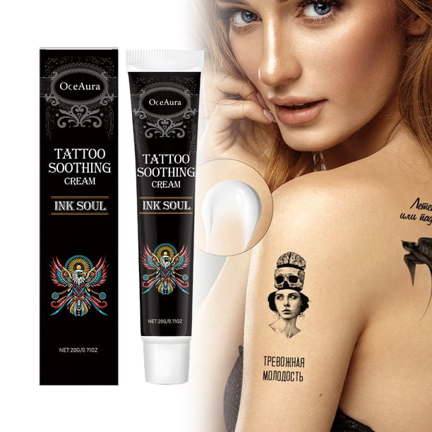 Fiudx Crema para Tatuajes, Hidratante Calmante, Bálsamo para Tatuajes Colorfix, Crema Hidratante de Larga Duración, Cuidado de La Piel Afterink, para Clientes Artistas, Formato de Viaje de 20 G