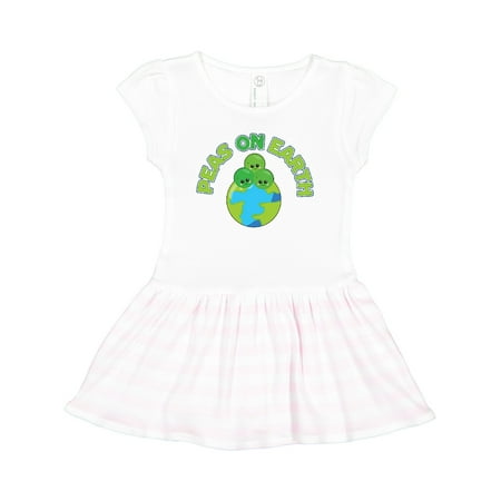 

Inktastic Peas on Earth Gift Toddler Girl Dress