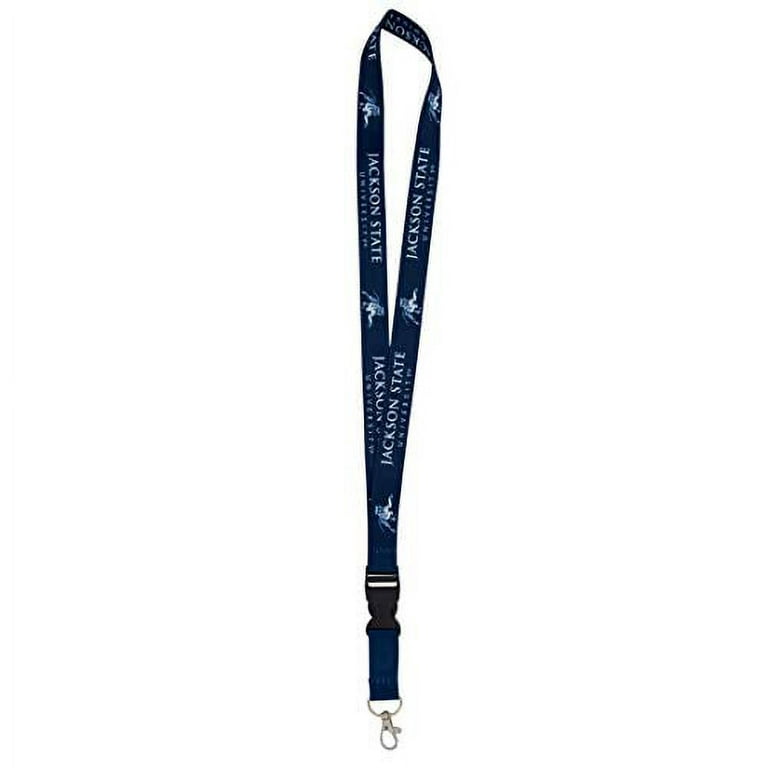 Jackson State University J-State JSU Tigers NCAA Car Keys ID Badge Holder Lanyard Keychain Detachable Breakaway Snap Buckle