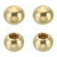 thumbnail image 1 of Tuercas de tapa de rosca Uxcell, remate de bola de latón, tapa de tornillo, cubierta de tuerca para muebles M6 x 0.47'' 4 Pcs, 1 of 6
