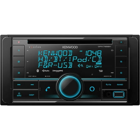 Kenwood - Bluetooth CD Receiver Alexa Built-In Satellite Radio Ready - Black