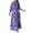 Blue, variant on jovati Long Sleeve Dress for Women Sexy Fashion Women Casual Print V-Neck High Waist Long Sleeve Long Dress
