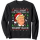 thumbnail image 2 of Para Navidad, lo único que quiero es el feo suéter, sudadera o pulóver de Trump., 2 of 5