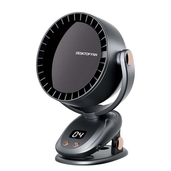 Bewildely Ventilador de refrigeración con ángulo ajustable y pantalla digital inteligente, imprescindible para el verano, sin aspas. Electrodomésticos Gris oscuro