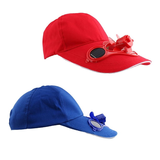 Gorra solar sombrero del ventilador béisbol 2pcs para los deportes al aire libre del viaje que acampan Macarena Sombrero de los deportes