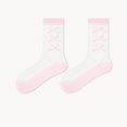 thumbnail image 2 of Women's Socks Thin Middle Tube Crystal Socks Lace Breathable Long Socks, 2 of 7