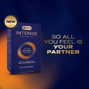 Durex Intense Ultra Thin Non-Latex Nitrile Condoms, Silicone Lubricated, 24 Count