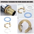 thumbnail image 3 of 2 Sets Faucet Nut Faucet Fastening Circlip Faucet Fastening Washer Faucet Mounting Faucet Accessory, 3 of 8