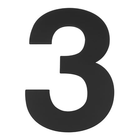 Uxcell 3 House Numbers Self-Adhesive for Outside Stick On 3" x 1.6", 1 Pcs