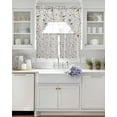 thumbnail image 4 of Flowers Birds Kitchen Curtains Sets 24 Inch Length with Valance, Spring Botanical Floral Tree Branches Swag Valances and Tiers Curtain Set Drapes Swag Curtains for Living Room, Bathroom, Bedroom, 4 of 6