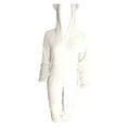 thumbnail image 5 of Ujnder Women's Cozy Long Sleeve Hooded Jumpsuit Cute Autumn Winter Loungewear Pajamas White XL, 5 of 5