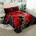 thumbnail image 2 of JML 2 Ply Fleece Plush Bed Blanket,Heavy Thick Soft Warm Mink Blanket for Winter Queen,79"x91",8.5lb, 2 of 6