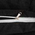 thumbnail image 3 of Microfiber Queen Duvet Cover Set - Solid Color Zipper - 3 Piece Bedding Set - Black, 3 of 5