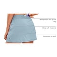 thumbnail image 4 of Falda CRZ YOGA de Tenis de Cintura Alta 36 cm Azul Claro M, 4 of 5