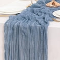 thumbnail image 5 of Gauze Table Runner Wedding Party Decor 90X400Cm Blue Runner American Style Festive Table Accent High-Quality Fabric Event Supply Table Centerpiece,Ccwuwei, 5 of 8