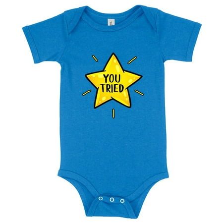 

Baby Jersey You Tried Onesie - Gold Star Onesie - Graphic Onesie