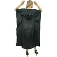 thumbnail image 4 of Bimba Women's Floral Bird Print Satin Maxi Kaftan Kimono Coverup Long Caftan-4, 4 of 4