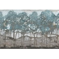 thumbnail image 2 of Medley, Elizabeth 18x13 Black Ornate Wood Framed with Double Matting Museum Art Print Titled - Muted Watercolor Forest, 2 of 4