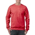 thumbnail image 1 of Gildan Mens Heavy Blend Crewneck Sweatshirt, 3XL, Heather Sport Scarlet Red, 1 of 2