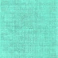 thumbnail image 1 of Ahgly Company Machine Washable Indoor Square Oriental Turquoise Blue Industrial Area Rugs, 8' Square, 1 of 4