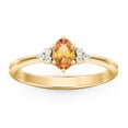 thumbnail image 2 of Bague Ovale avec Accents d'Épaule - Citrine (November), 2 of 5